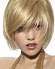 feathery short bob