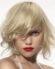tousled hair