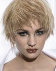 tapered short haircut