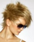 short hairdo with spikes