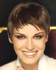 very short hair with layers