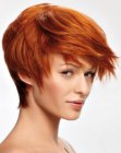 short style for red hair