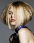 inward curved bob