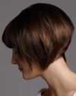 short bob with forward movement