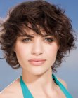 natural effect for short vlow-dried hair