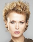 curly short haircut