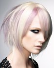 blonde hair with streaks