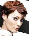 wavy short hairdo