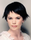 Picture of razor cut short hairstyle