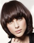 straightened short hair