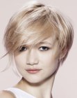 youthful short haircut