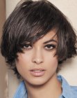 short straightened hair