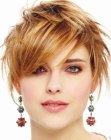 Short, fresh and trendy summer hairstyle with with textured strands