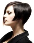 Short hairstyle with a clipper cut back and longer top hair