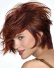 neck covering short hair