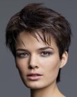 masculine short hairdo