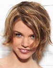 choppy short bob