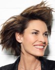 short hairstyle with lift