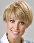 hair cut short in the neck