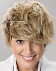 short tousled hairstyle