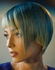 blonde and blue hair color
