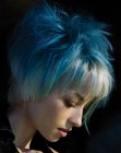 blue hair