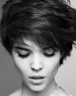 ruffled up short haircut