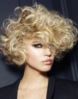 short bob with curls