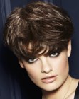 very short feminine haircut
