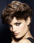short haircut with soft lines