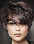 short haircut with volume