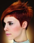 Pixie with clipper cut sides and soft spikes