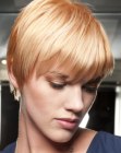 Sporty and easy to wear short haircut with bangs