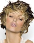 short hair with two tones