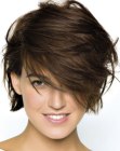 short hair with a swing
