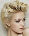 feminine short hairstyle
