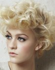 short hair with curls