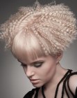 short crimped hair