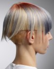 Short hair with three tiers of layers and an undercut