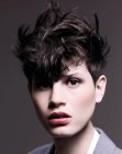 hair shorn around the ears