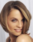 bob with tapered ends