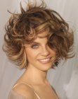 wild hairdo for short hair