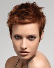 short spiked hair