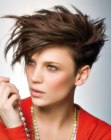 short hair with high volume