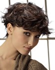 short bowl-style hairdo