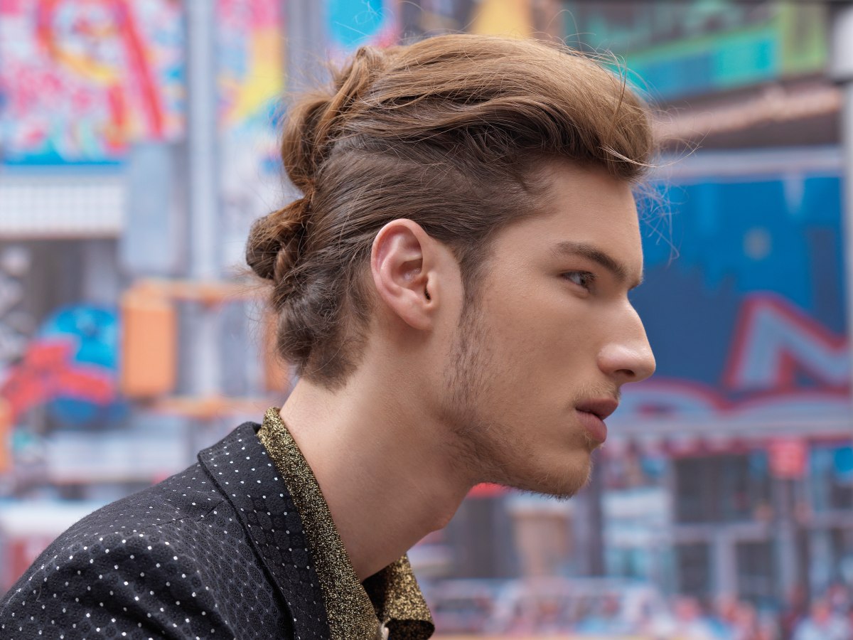 Updo Hairstyles For Men With Long Hair