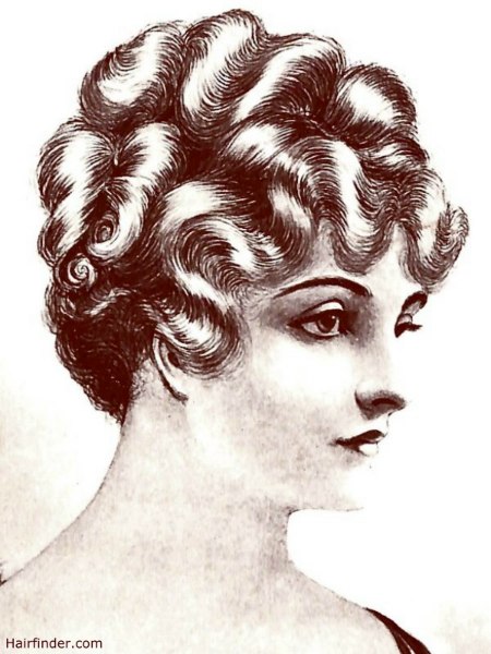 1914 war look for women's hair