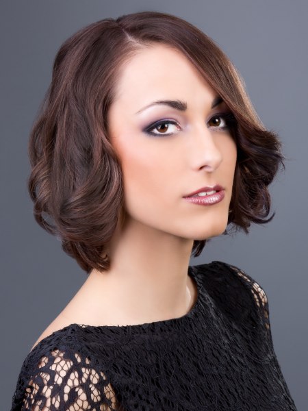 Bob haircut with a tapered front