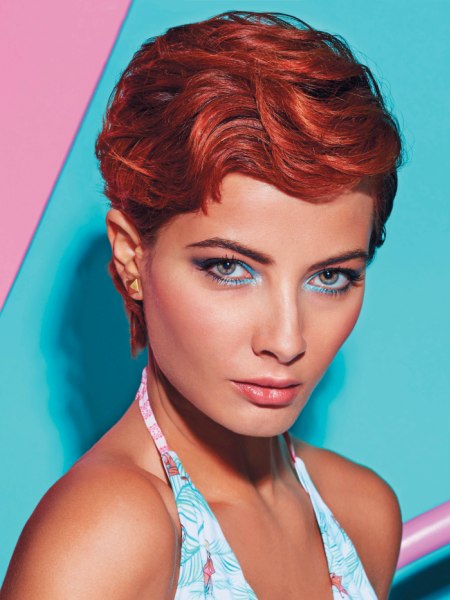 Short hairstyle with finger waves