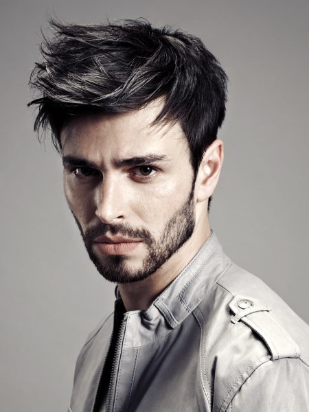 Roughed up look hair for men